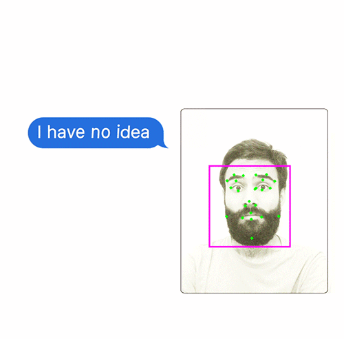 when you are texting, you are scared, and your phone can read your face.